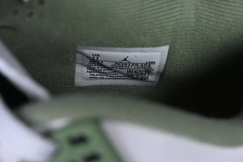 All categories Air Jordan Jordan series basketball shoes Air Jordan 4 foreign trade version Air Jordan 4 Retro "Seafoam" AJ4 Joe 4 white and green AQ9129-103
